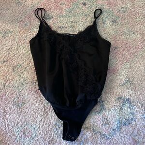 Abercrombie & Fitch black lace body suit size S